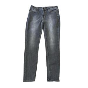NYDJ Women's Mid Rise Super Skinny Jean Grey Wash Size 8